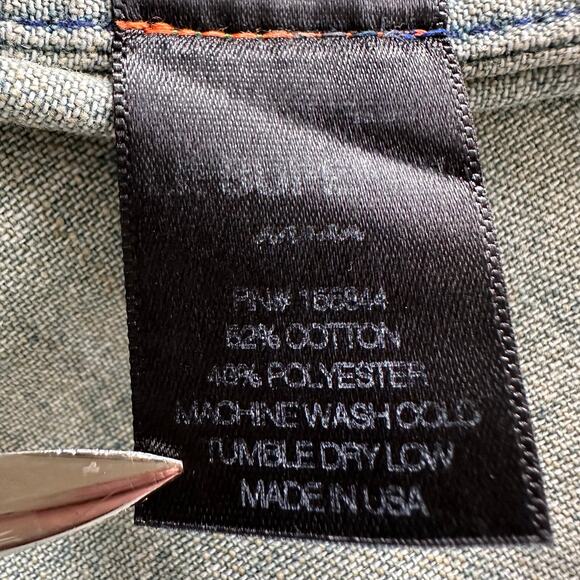 Le Superbe Surf Cowboy Pearl Button Western Shirt Sun Faded Denim Revolve Sz 8 - Picture 11 of 12